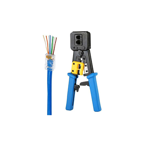 آچار شبکه سوکت زن میان گذر Open-End با طراحی ارگونومیک برای نصب سوکت RJ45