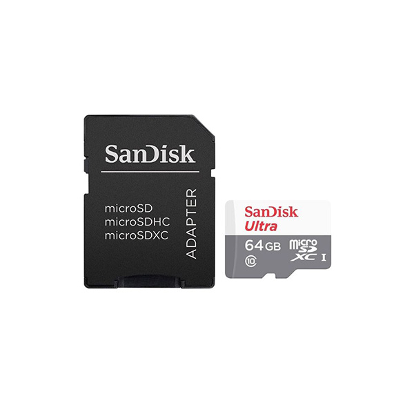 مموری-64 تصویر کارت حافظه MicroSDXC سن دیسک مدل Ultra کلاس 10 استاندارد UHS-I